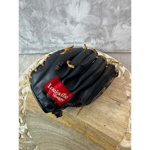 Louisville Slugger HBG40 10.5 Inch Youth Baseball Glove RHT Black Leather Basket